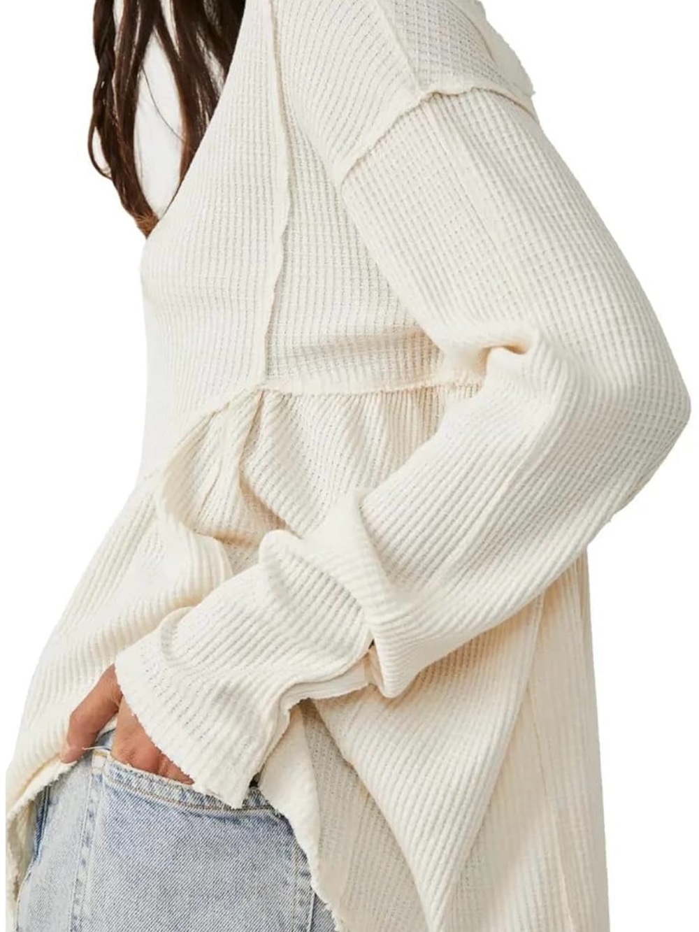 Free People We the Free Oh My Babydoll Thermal Top - Picture 3 of 8